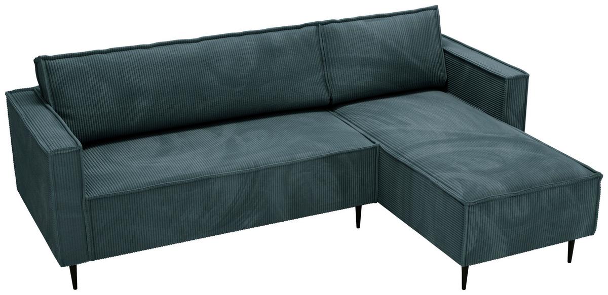 Ranger Petrol S: 223x151 Cm - Petrol/Schwarz, Design, Textil (223/151cm) - Livetastic