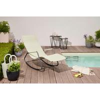 Schaukelliege Metall/kunststoff/textil - Grün, KONVENTIONELL, Kunststoff/Textil (57/81/143cm) - Siena Garden