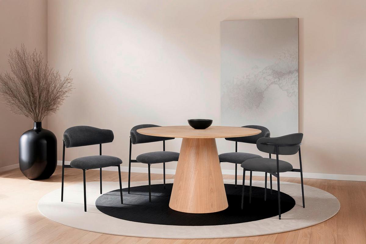 Esstisch Rond D: 120 cm, Eichefarben - Eichefarben, Design, Holz/Holzwerkstoff (120/76cm) - MID.YOU