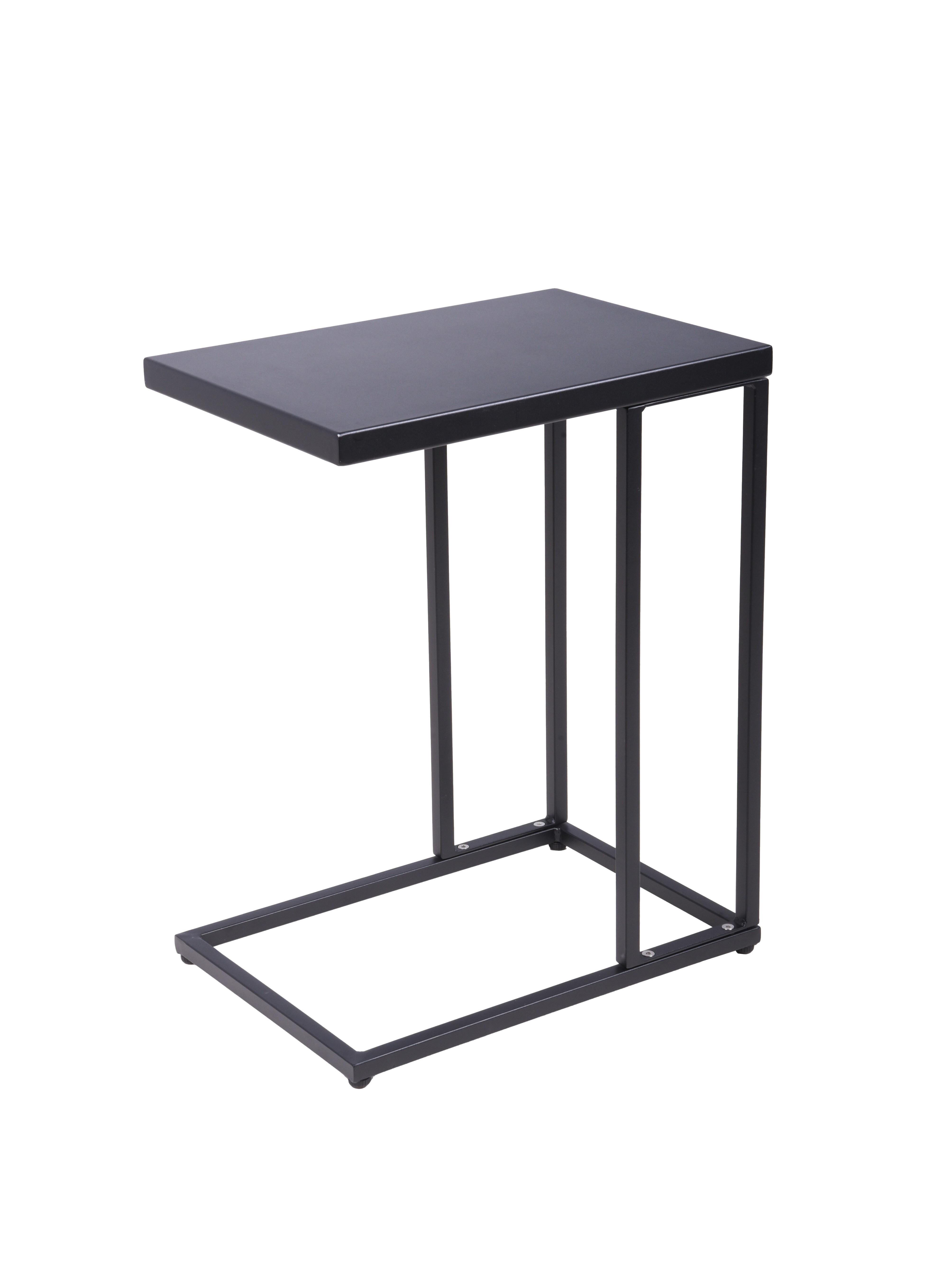 Gartenbeistelltisch Dorea - Schwarz, Basics, Metall (43/30,5/56,5cm) - Gardenson