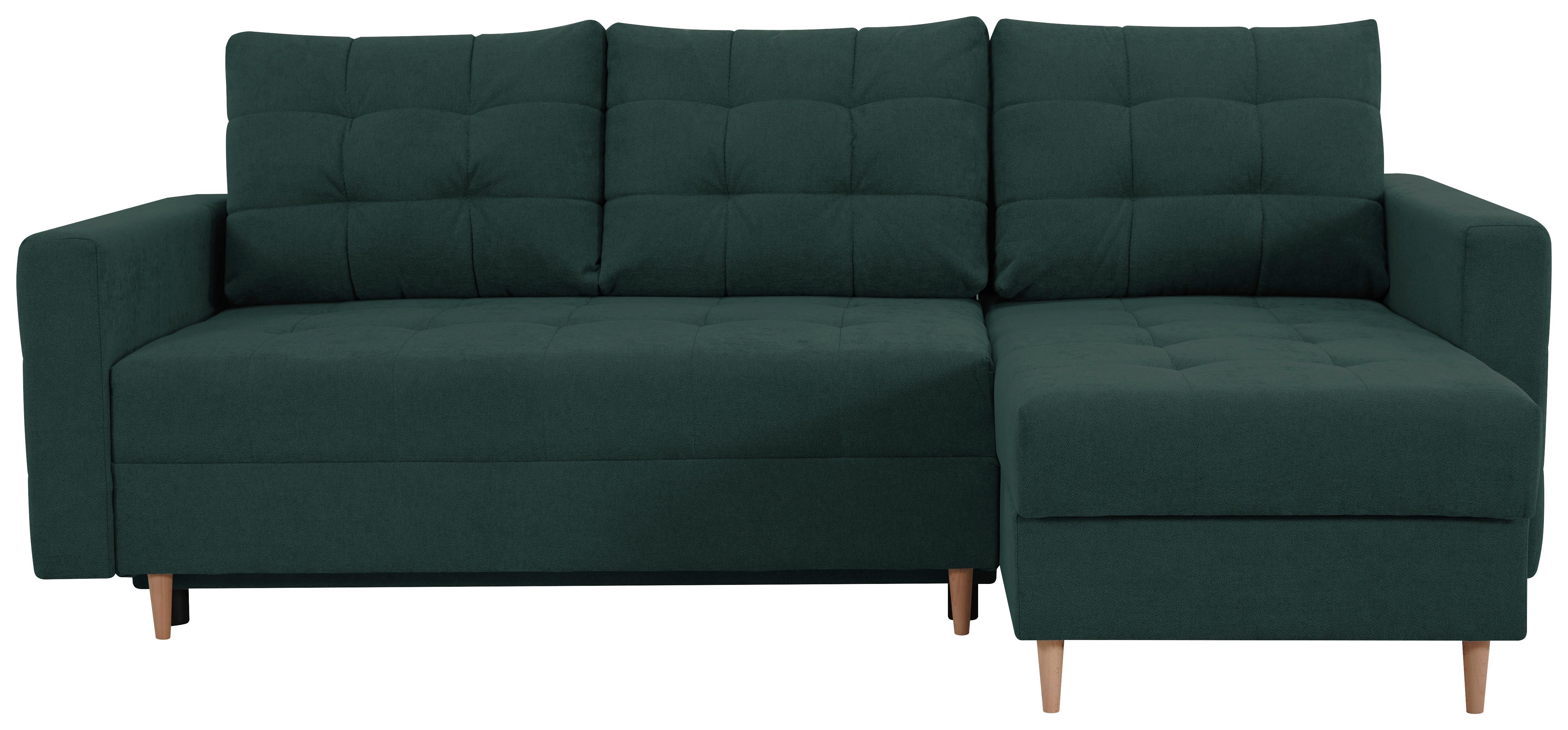 Ecksofa Asti Petrol S: 232x141 Cm - Petrol, Design, Textil (232/141cm) - MID.YOU