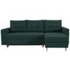 Ecksofa Asti Petrol S: 232x141 cm - Petrol, Design, Textil (232/141cm) - MID.YOU