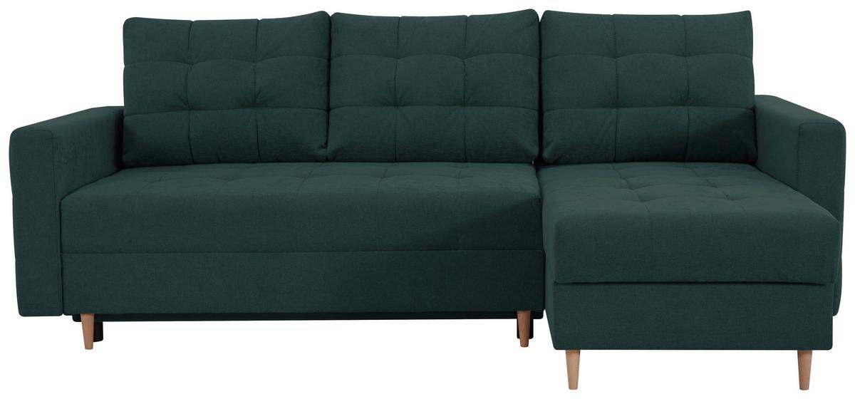 Ecksofa Asti Petrol S: 232x141 Cm - Petrol, Design, Textil (232/141cm) - MID.YOU
