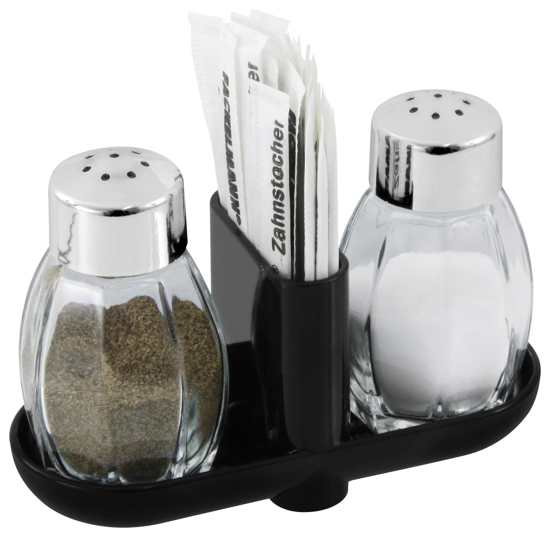 Só-és Borsszóró Szett Üveg - Ezüsttölgy, konvencionális, Műanyag/Üveg (8cm)