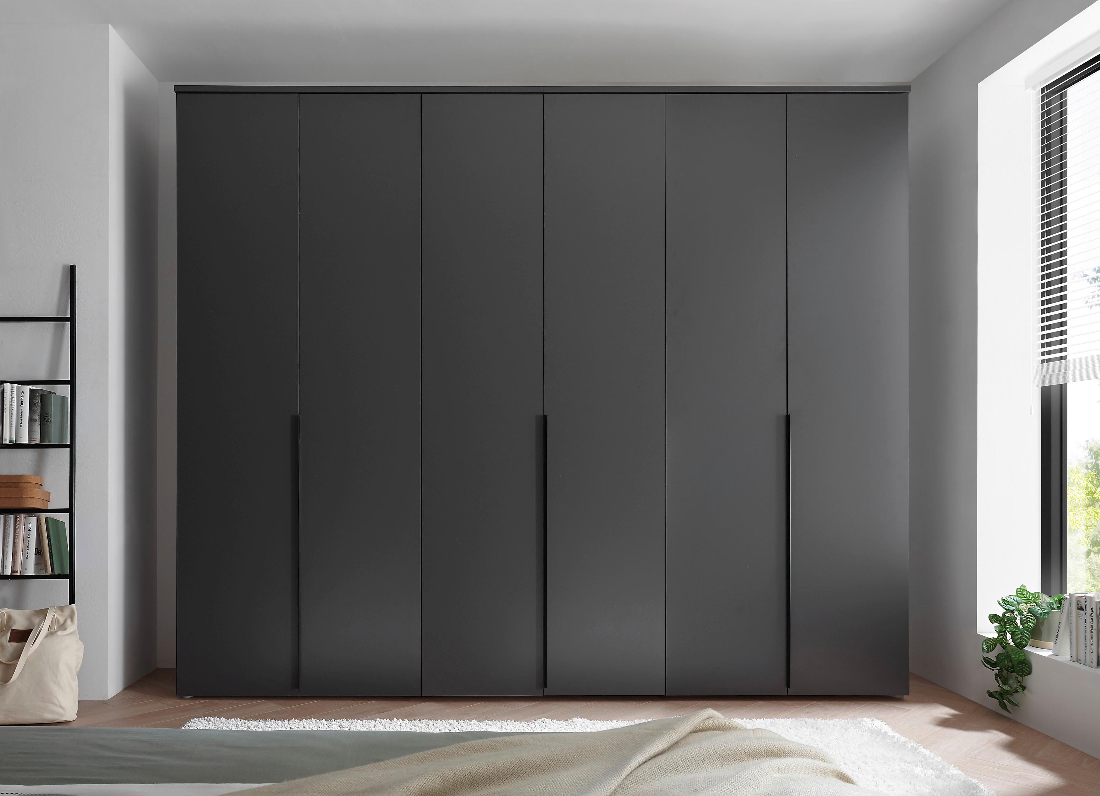 Drehtürenschrank 270 cm Kevo Graphitfarben - Graphitfarben, MODERN, Holzwerkstoff (270/225/52cm) - MID.YOU