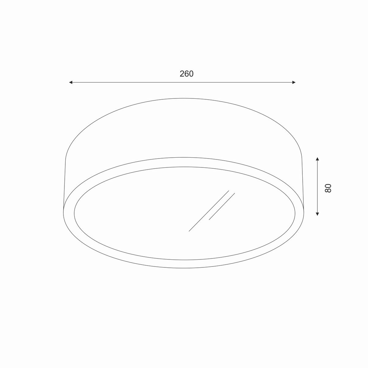 Deckenleuchte 43920_dante - Weiß Hochglanz, KONVENTIONELL, Glas/Metall (26/8cm)