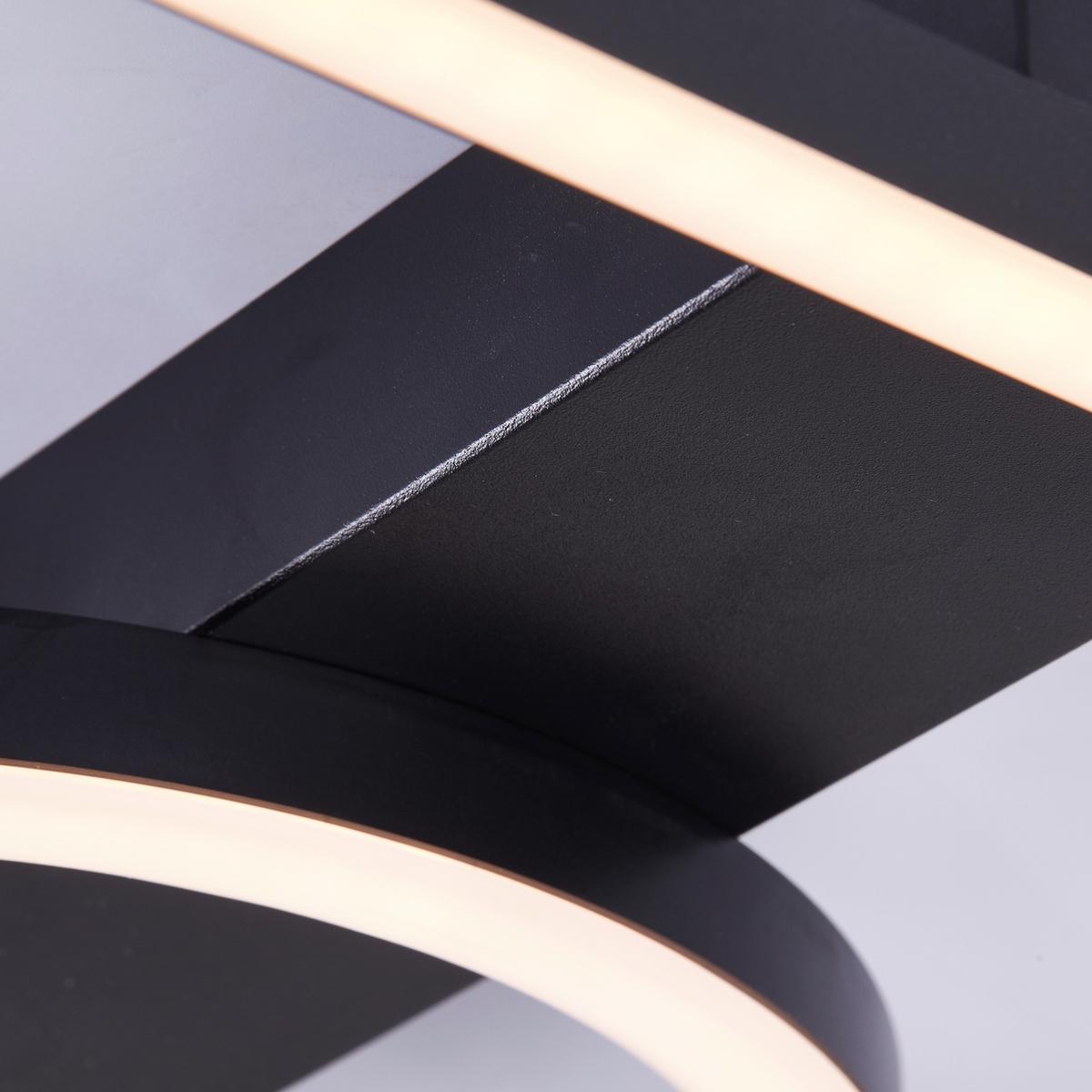 LED-Paneel G99929a06 Maureen - Schwarz, Design, Kunststoff/Metall (5/40/40cm) - Brilliant