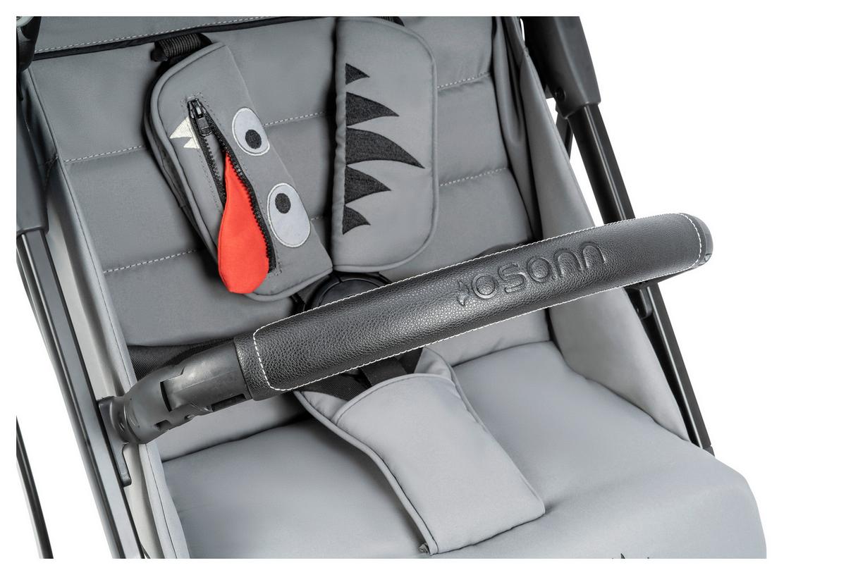 Buggy Boogy Monster Grau Grau, B/h/t: 48x100x74cm - Schwarz/Grau, Basics, Textil/Metall (48/100/74cm) - Osann