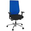 Drehstuhl Pro-Tec 700 Blau/Schwarz - Chromfarben/Blau, MODERN, Kunststoff/Textil (60/123/53cm) - MID.YOU