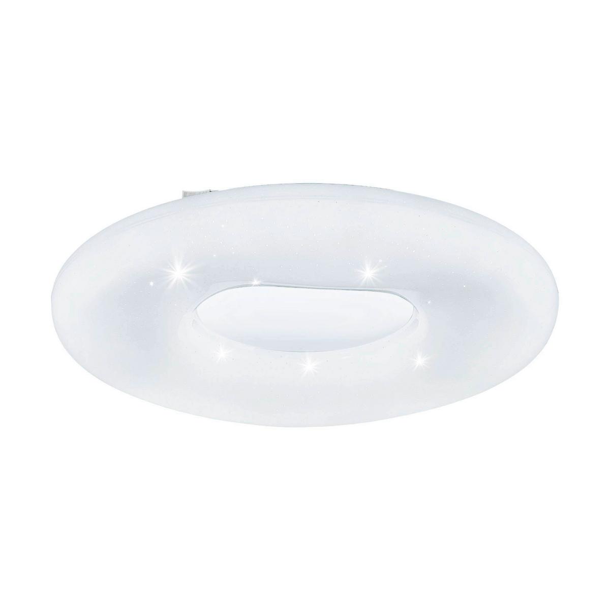 Deckenleuchte 99342* Zamudilo - Silberfarben/Weiß, Basics, Kunststoff/Metall (50/9cm) - Eglo