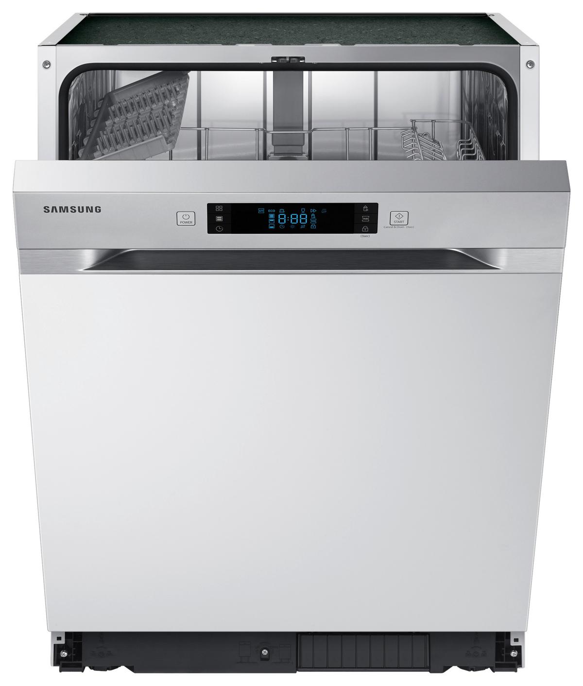Geschirrspüler Teilintegriert Silberfarben, Weiß, B: 59,8 cm - Silberfarben/Weiß, Kunststoff/Metall (59,8/81,5/57,0cm) - Samsung