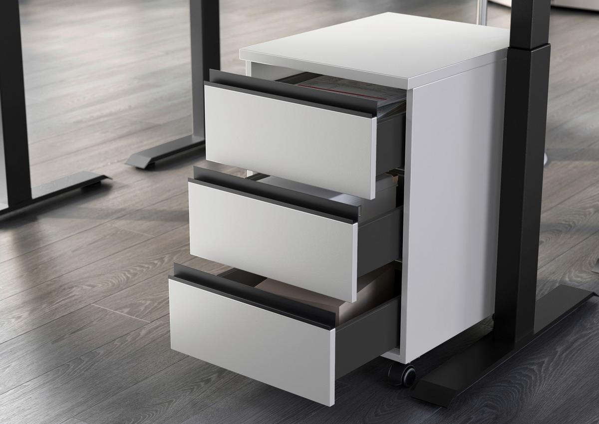 Rollcontainer Bedano Kaschmir B: 40cm - Kaschmir, MODERN, Holzwerkstoff/Kunststoff (40/63/50cm) - Germania