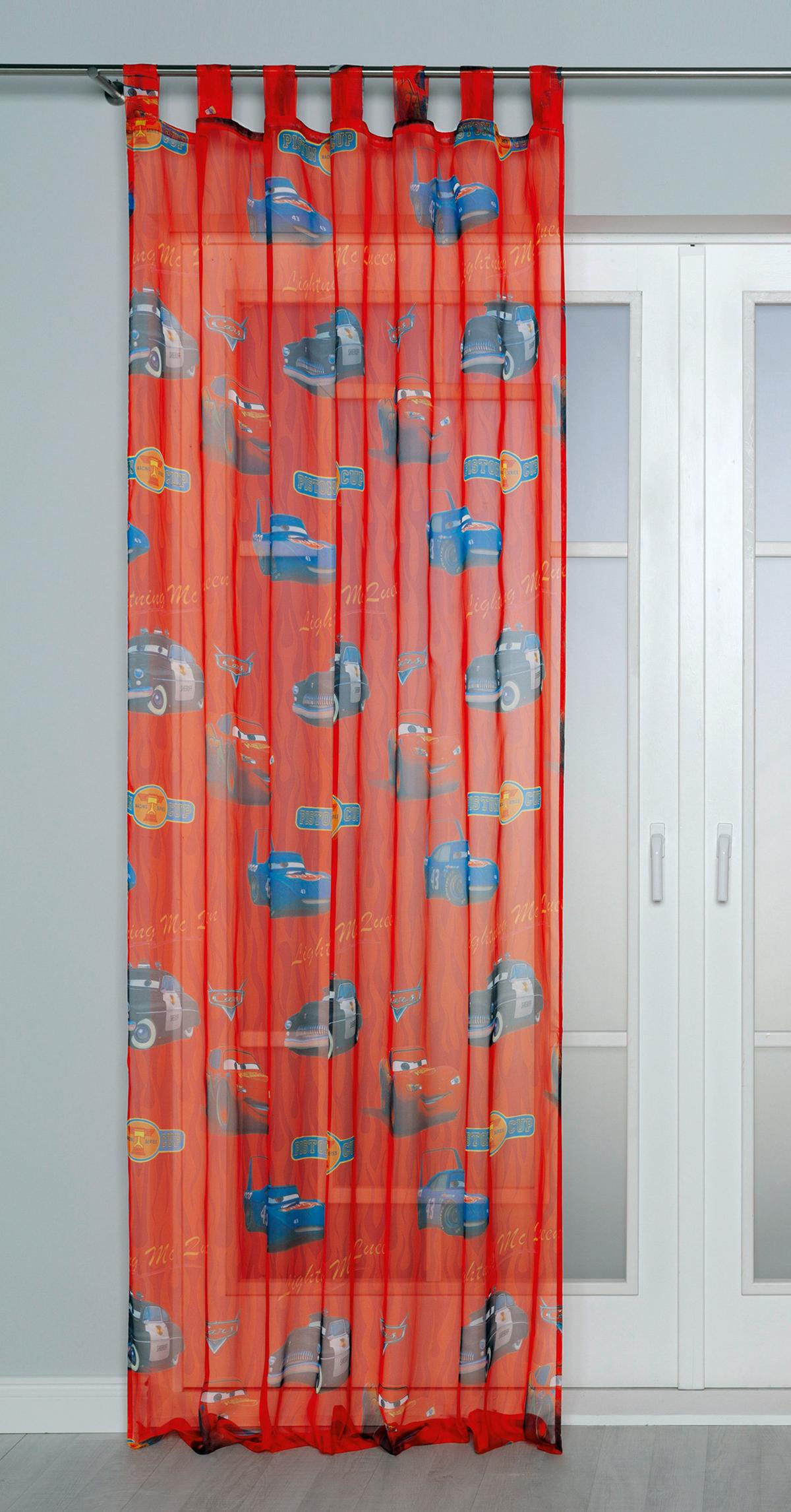Vorhang Mit Schlaufen Cars 140x250 Cm - Rot, LIFESTYLE, Textil (140/250cm) - Disney