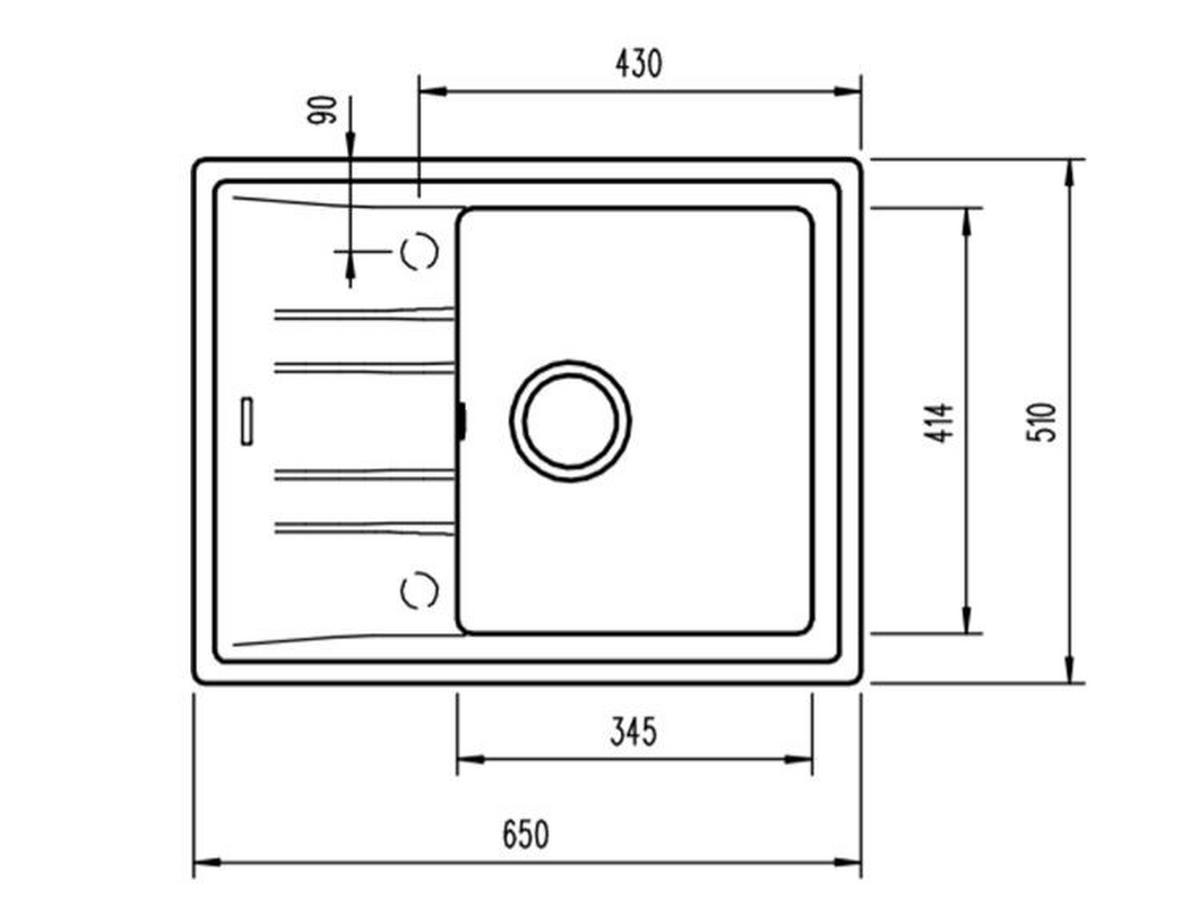 Granitový drez Teka Stone 45 S-TG - Design, kameň (65/51cm) - Teka