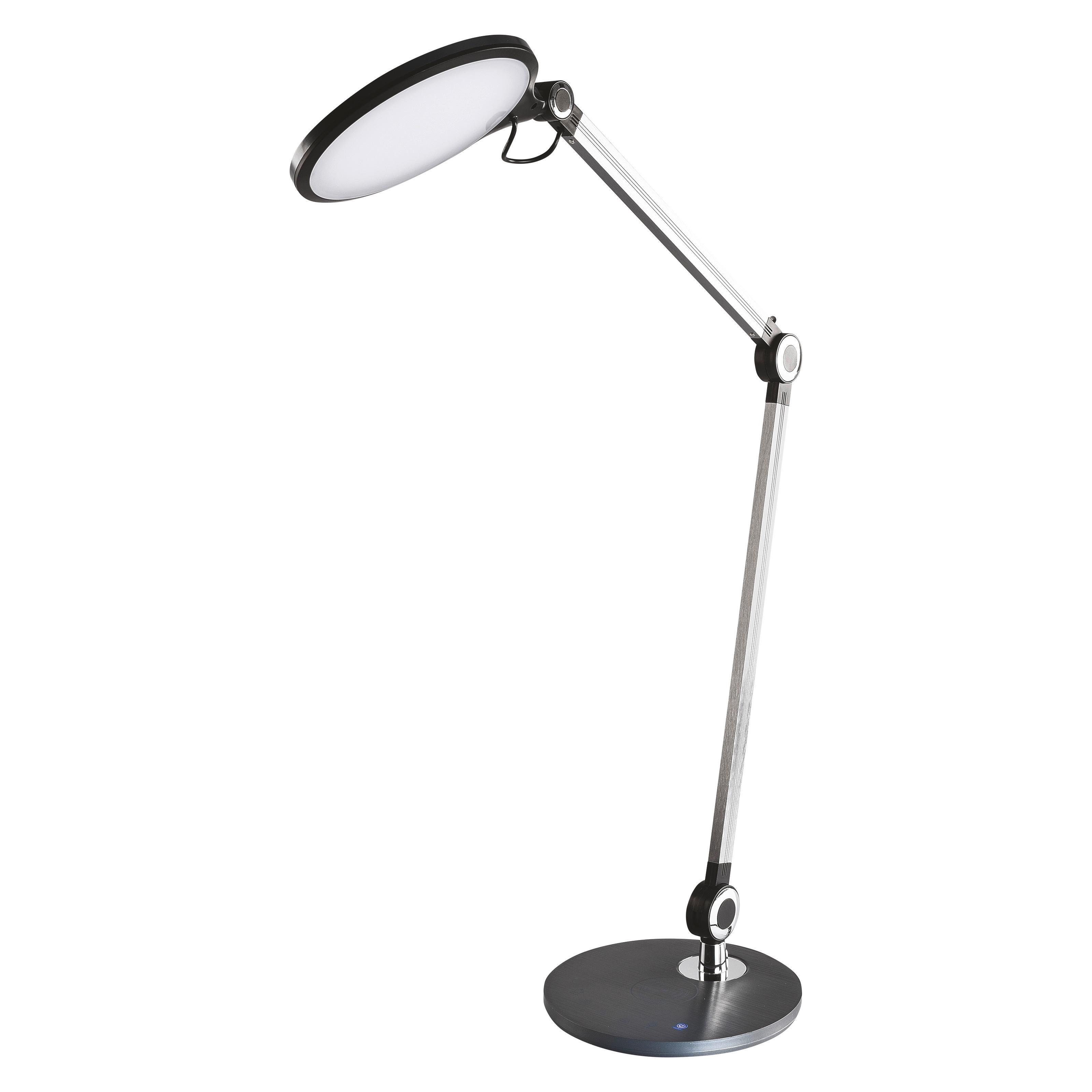 Led Stolná Lampa Karen - čierna, Moderný, plast (20/55/70cm)
