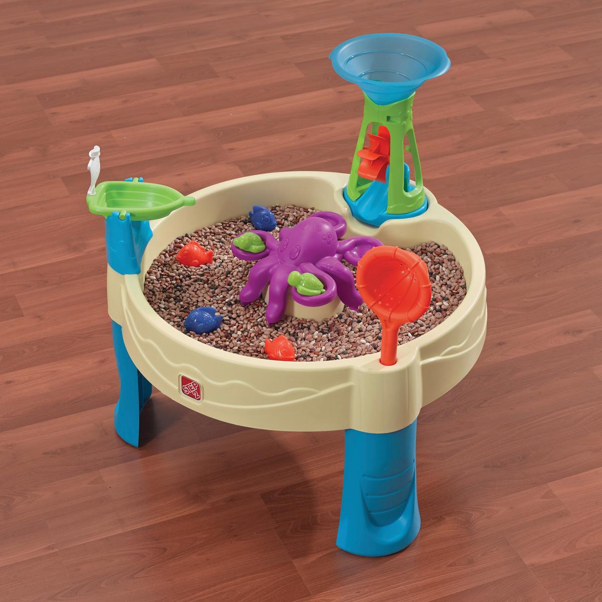 Sand- Und Wassertisch 840199 - Blau/Beige, KONVENTIONELL, Kunststoff (80/72,4/80cm) - Ambia Garden