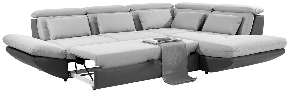 SEDACIA SÚPRAVA PARK - čierna/svetlosivá, Modern, textil/plast (311/233cm) - Luca Bessoni