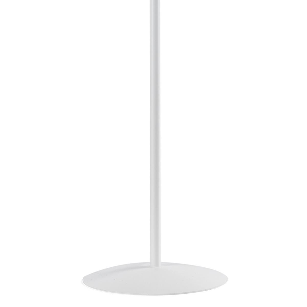 Stehleuchte Ricky Schwarz Sahara L: 30 Cm - Weiß Hochglanz/Schwarz, Design, Kunststoff/Metall (30/30/164cm)