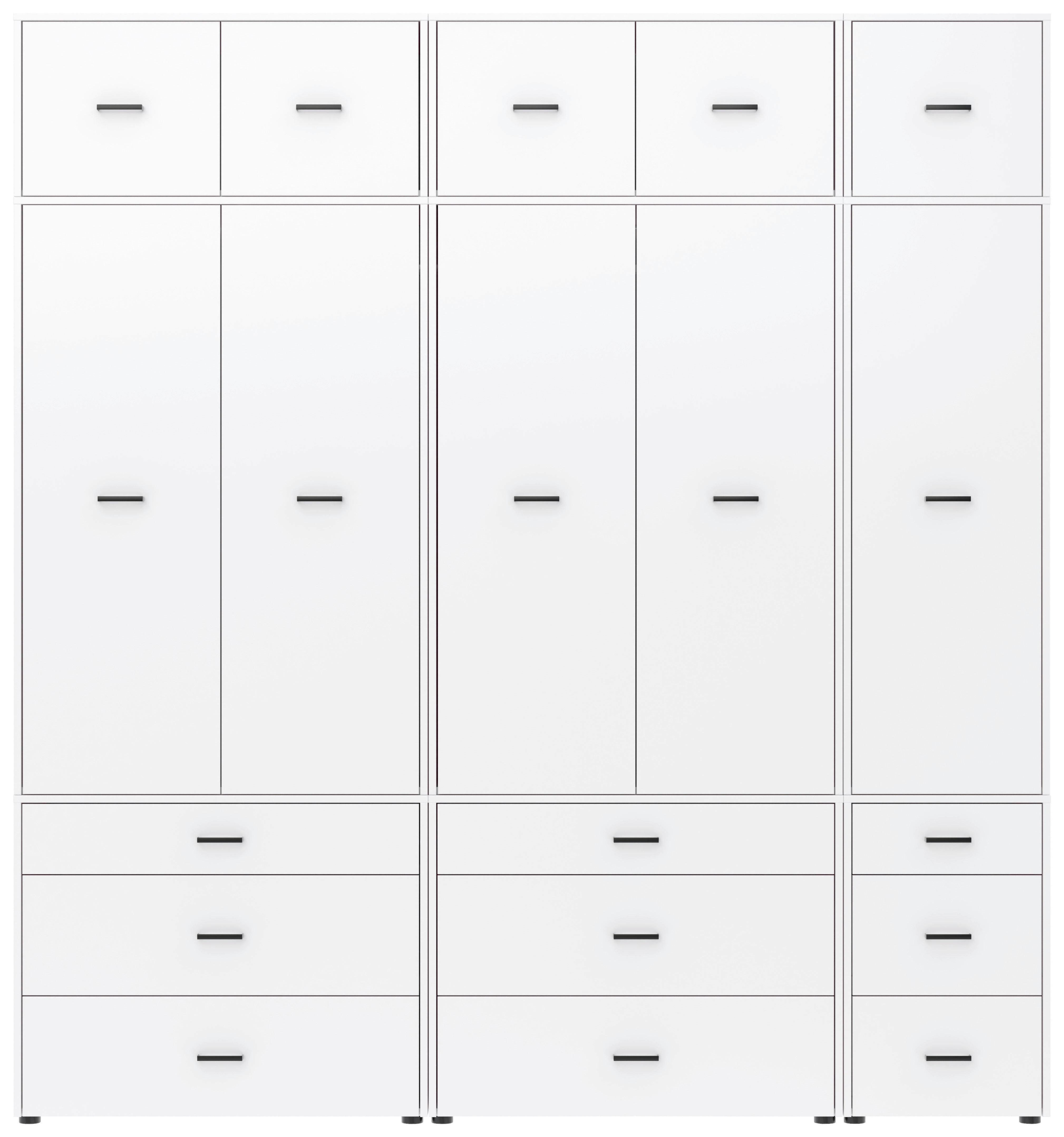 Kleiderschrank Kivo Weiß, B: 225 cm