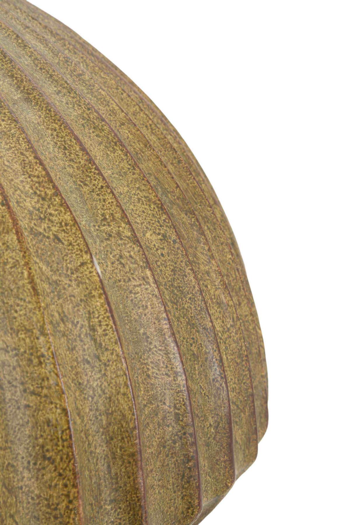 Vase Breeze Pot Olivgrün B: 40 Cm - Olivgrün, Basics, Metall (40/26.5/40cm)