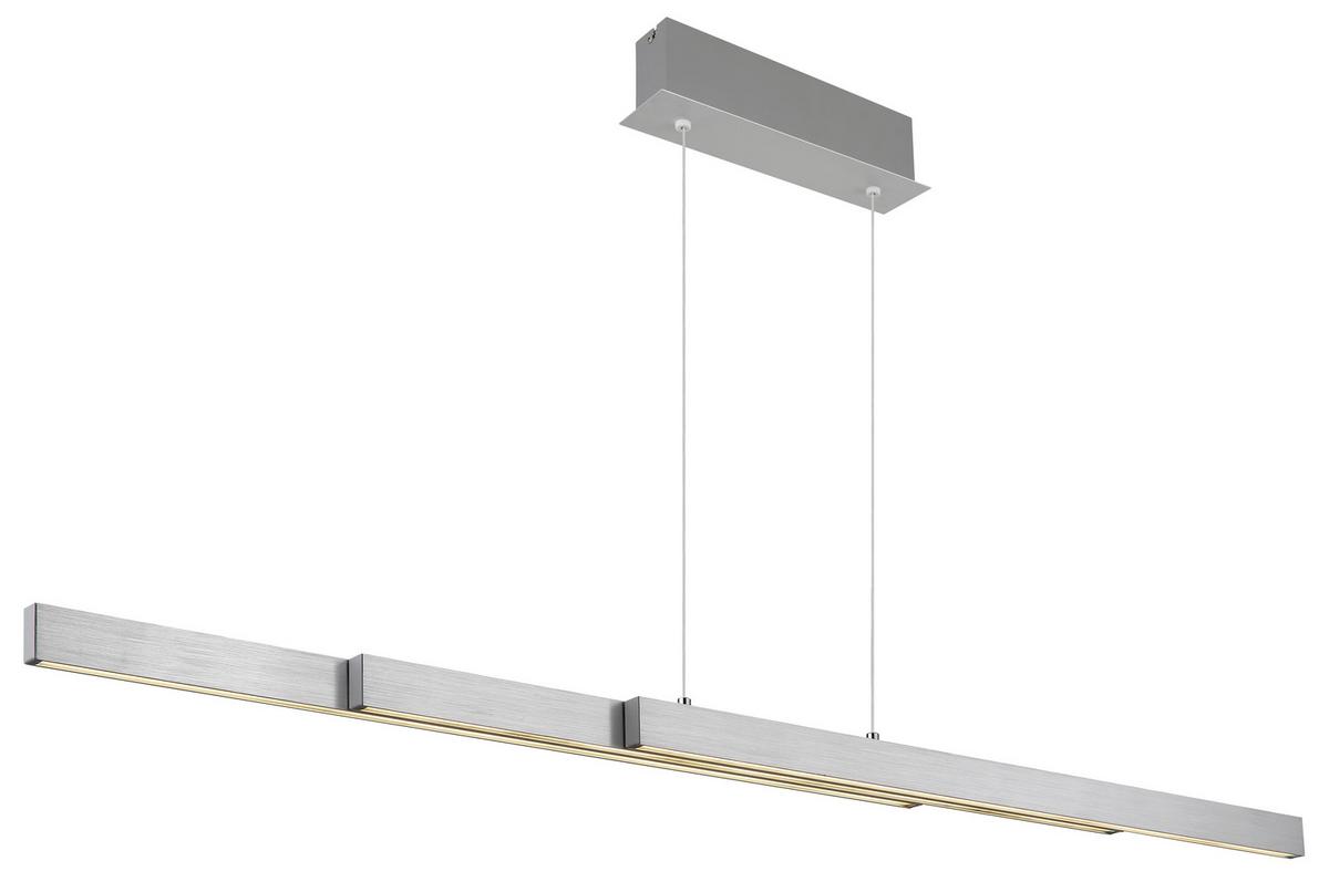 Hochvoltleuchte 230V, Opal/Alufarben - Opal/Alufarben, Design, Kunststoff/Metall (95-150/7,5/80-150cm) - Globo