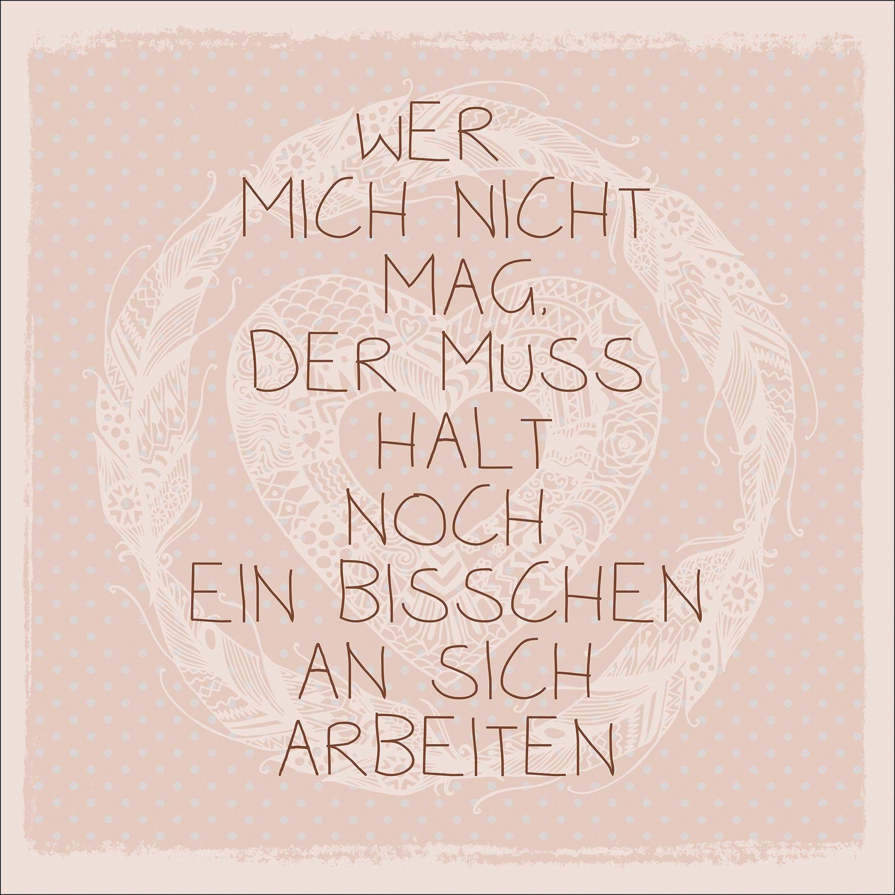Dekopaneel mit Spruch