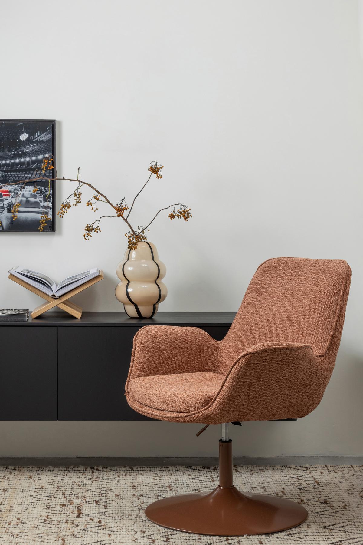 Sessel Marten Orange B: 79cm - Orange, Design, Textil (79/91/76cm) - Livetastic