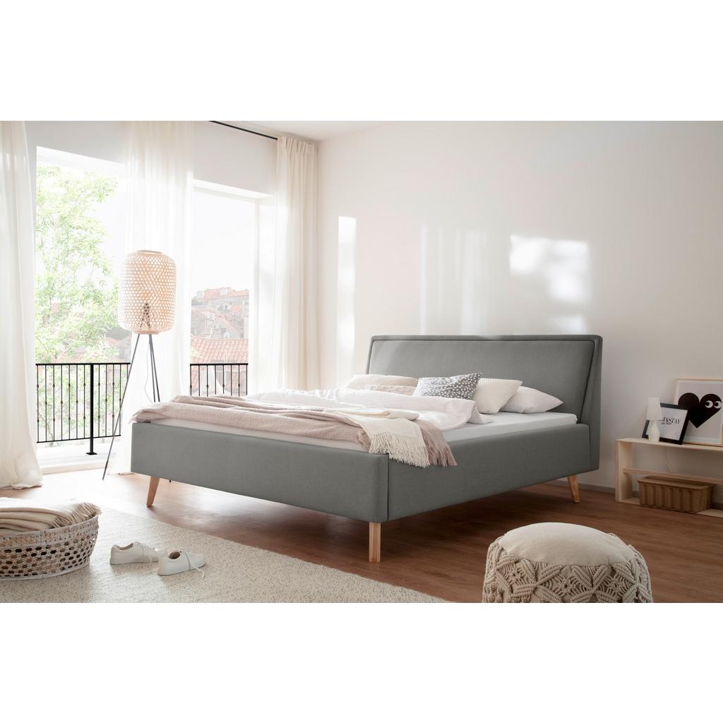 Polsterbett Frieda 160x200cm Hellgrau