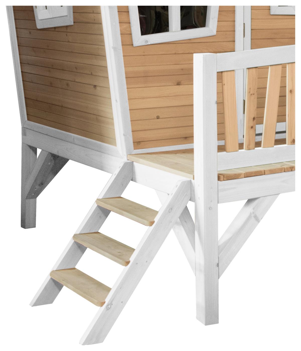 Spielhaus A030.108.31 - Blau/Hellgrün, KONVENTIONELL, Holz/Kunststoff (123/12,8/152cm) - Ambia Garden