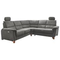 Ecksofa Parole Dunkelgrau S:241/238 cm - Wildeiche/Dunkelgrau, KONVENTIONELL, Textil (241/238cm) - Livetastic