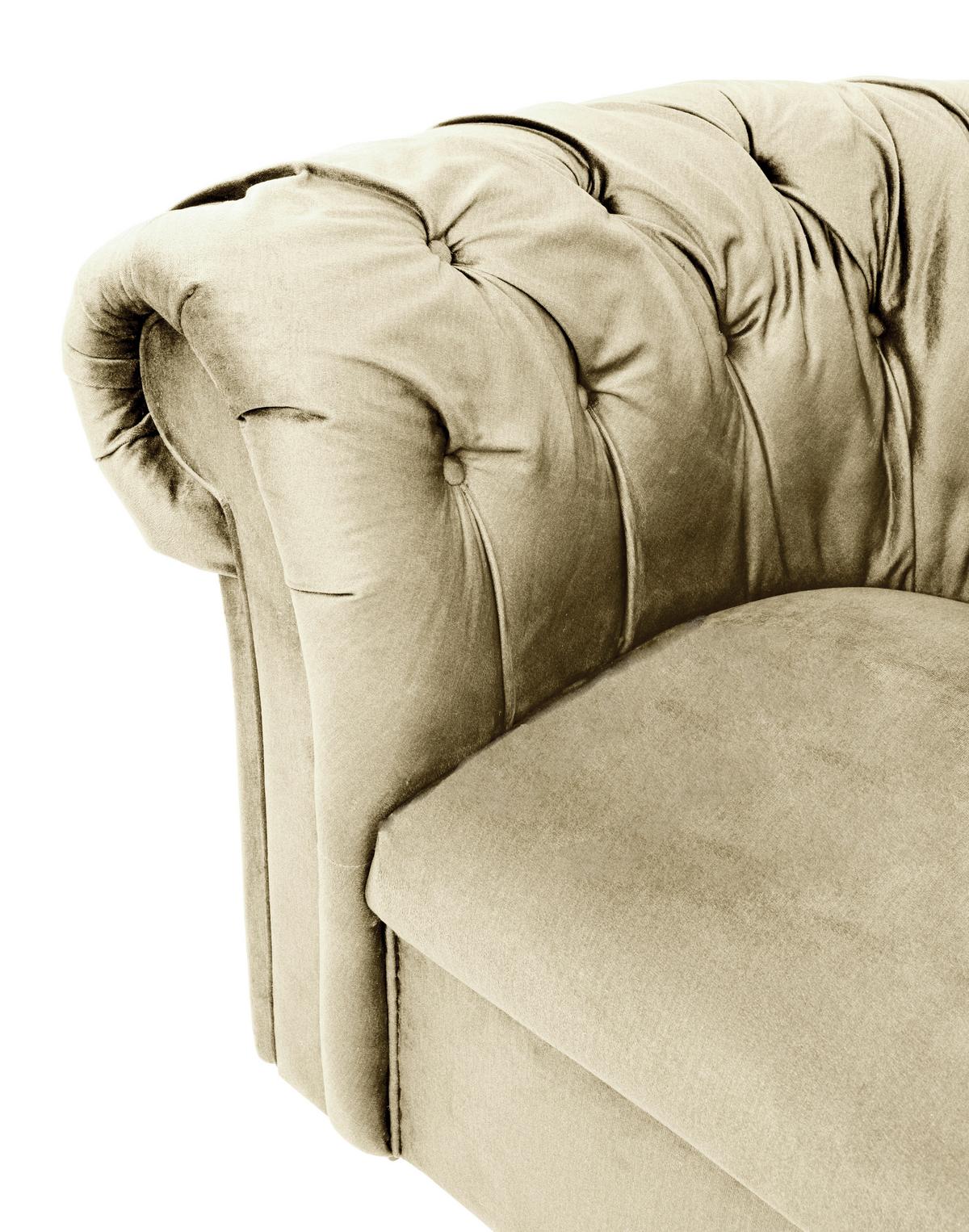 Polstersessel Cupido Stoffbezug Beige - Beige/Schwarz, Design, Textil (114/78/91cm) - MID.YOU