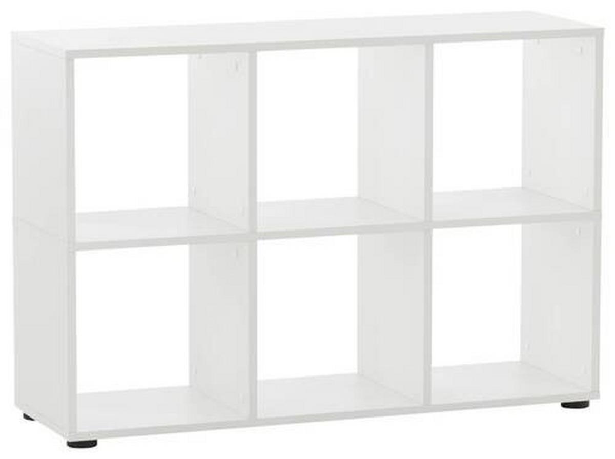 Schreibtisch Schreibtisch 1500 6f - Weiß, MODERN, Holzwerkstoff (121,6/150/73,6cm) - MID.YOU