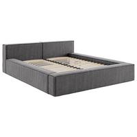 Polsterbett inkl. Lattenrost 140x200 - Beige/Schwarz, Basics, Holz/Textil (160/200cm) - Livetastic