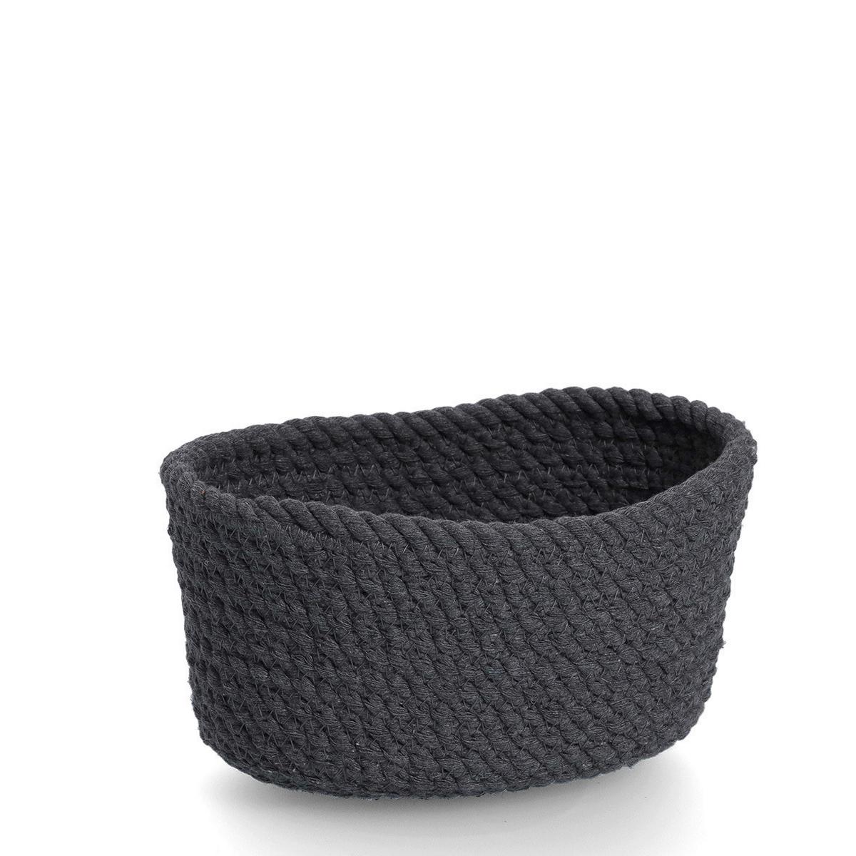 KORBSET Textil, Dunkelgrau - Dunkelgrau, Basics, Textil (24/17/13cm)