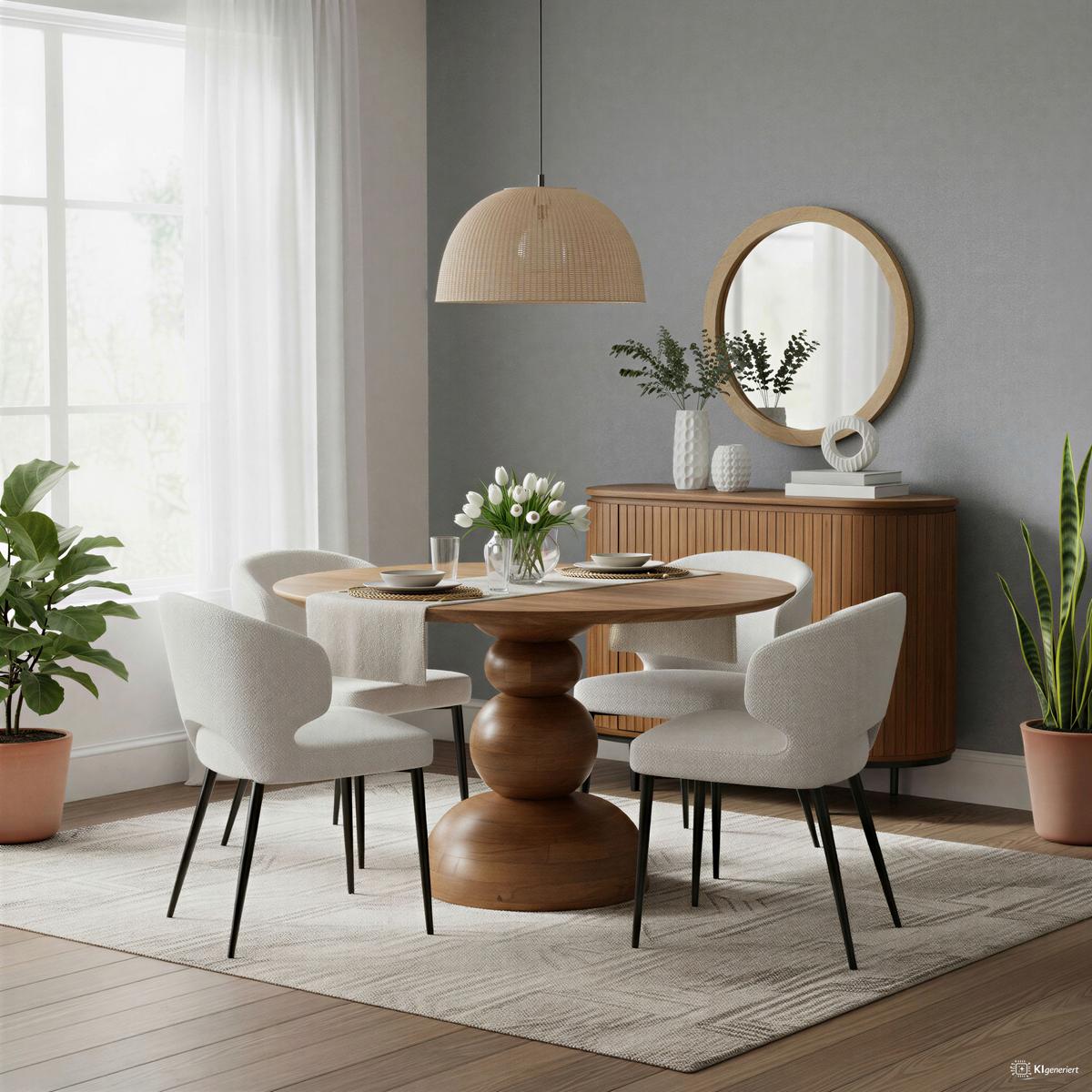 ESSTISCH Naturfarben L: 130cm - Naturfarben, MODERN, Holz (130/130/76cm) - MID.YOU