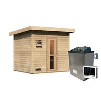 Saunahaus Bente 3 231/175/196 cm - Fichtefarben, Basics, Holz (231/175/196cm)