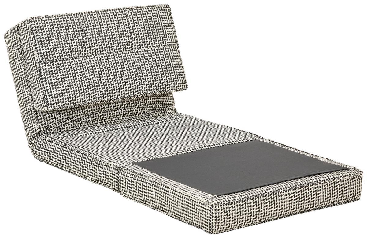 Schlafsessel Luc - Schwarz/Weiß, MODERN, Textil (74/61,5/80cm) - MID.YOU