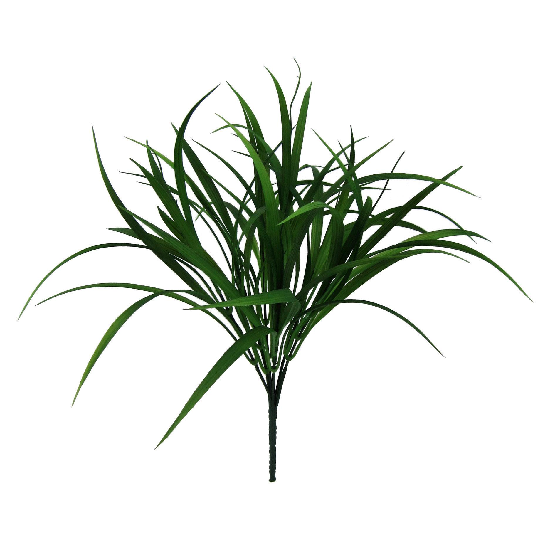 Kunstpflanze Grasbündel Grün L: 44 Cm, Darla - Braun/Grün, Natur, Kunststoff (44cm)