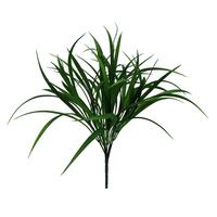 Kunstpflanze Grasbündel Grün L: 44 Cm, Darla - Braun/Grün, Natur, Kunststoff (44cm)