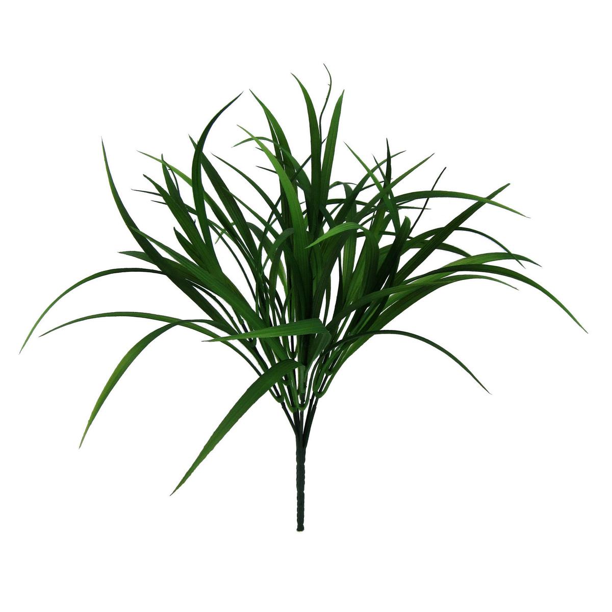 Kunstpflanze Grasbündel Grün L: 44 Cm, Darla - Braun/Grün, Natur, Kunststoff (44cm)