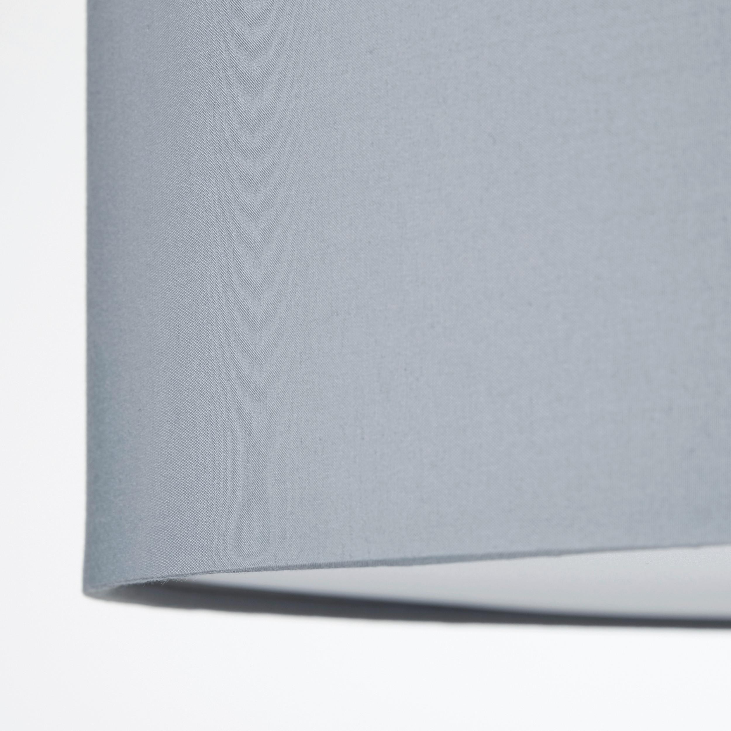 Deckenleuchte Andria Ø 60 cm 3-Flammig Rund - Chromfarben/Hellgrau, Design, Textil/Metall (60/26,5cm) - Brilliant