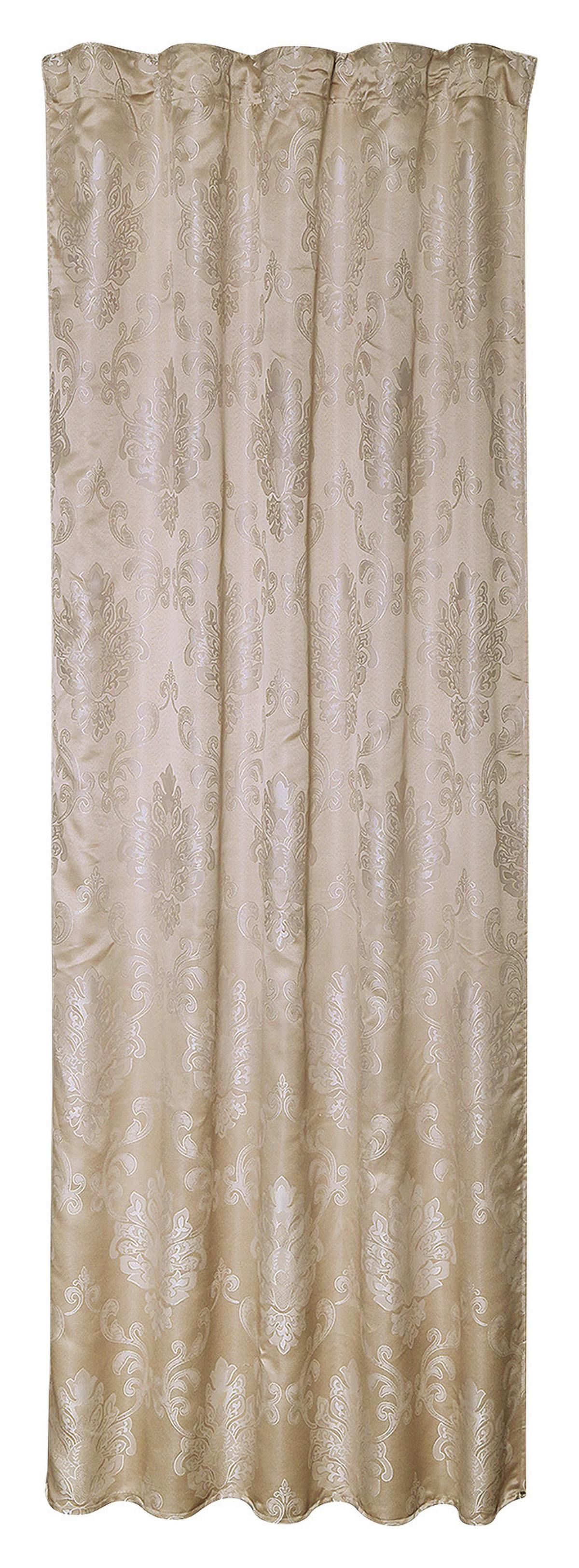 Fertigvorhang Debora - Ecru/Beige, ROMANTIK / LANDHAUS, Textil (135/235cm) - James Wood