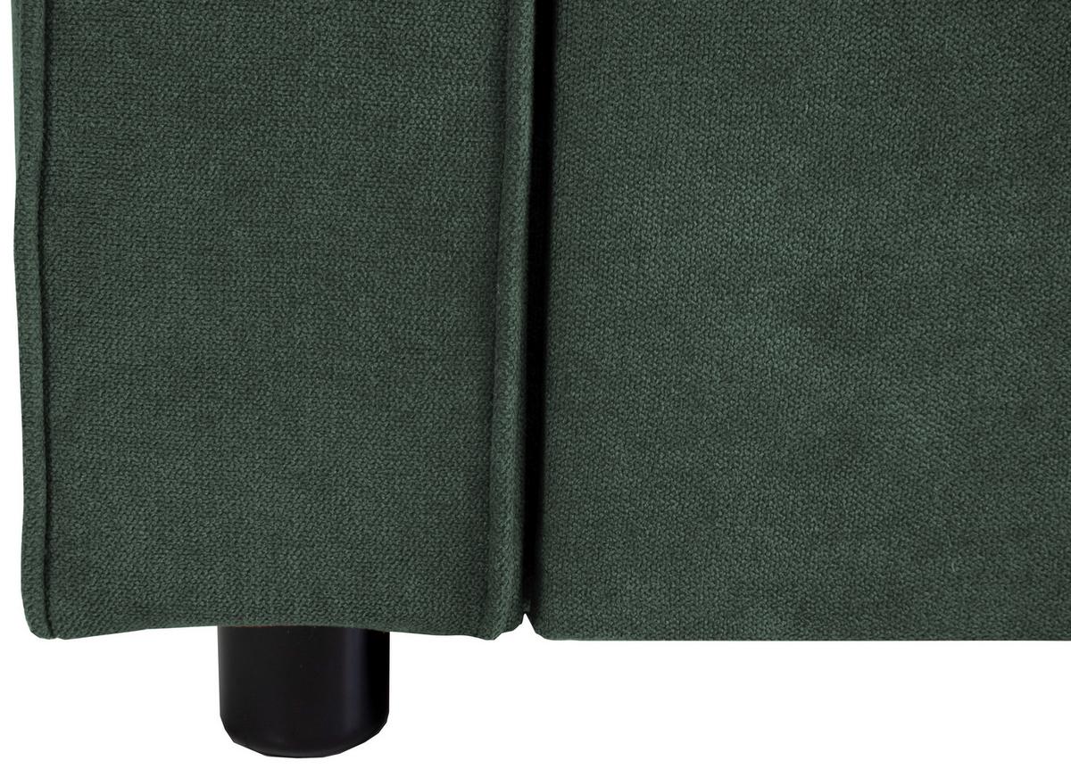 Třímístná pohovka HAZE, tmavě zelená - tmavě zelená, Trend, textil (162/90/89cm)