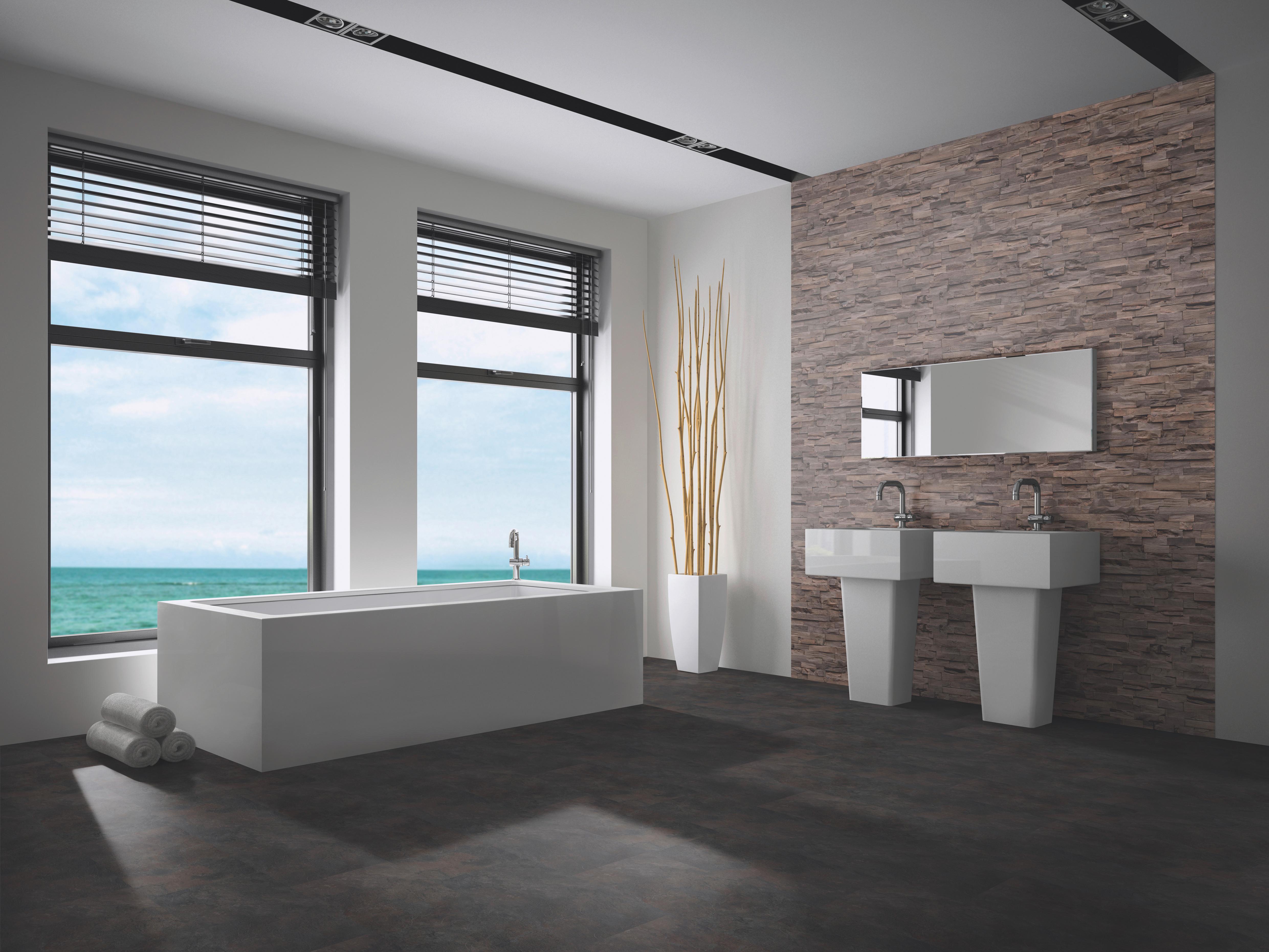 Wandverkleidung Beachwood Hevea Coffee - Braun, Basics, Holz (61/15/2cm)