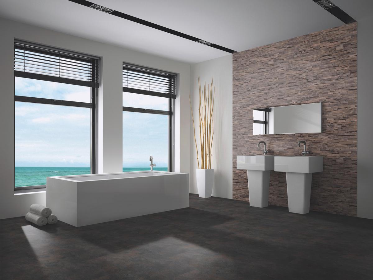 Wandverkleidung Beachwood Hevea Coffee - Braun, Basics, Holz (61/15/2cm)