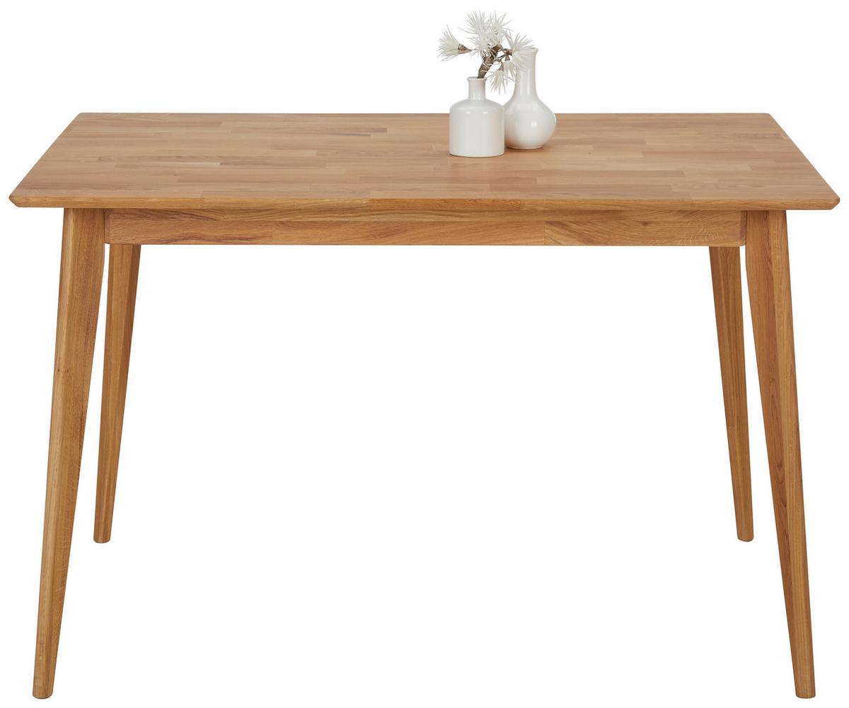 JEDÁLENSKÝ STÔL Rita, 120x80 cm, divý dub - farba duba, Konventionell, drevo (120/75/80cm) - Zandiara