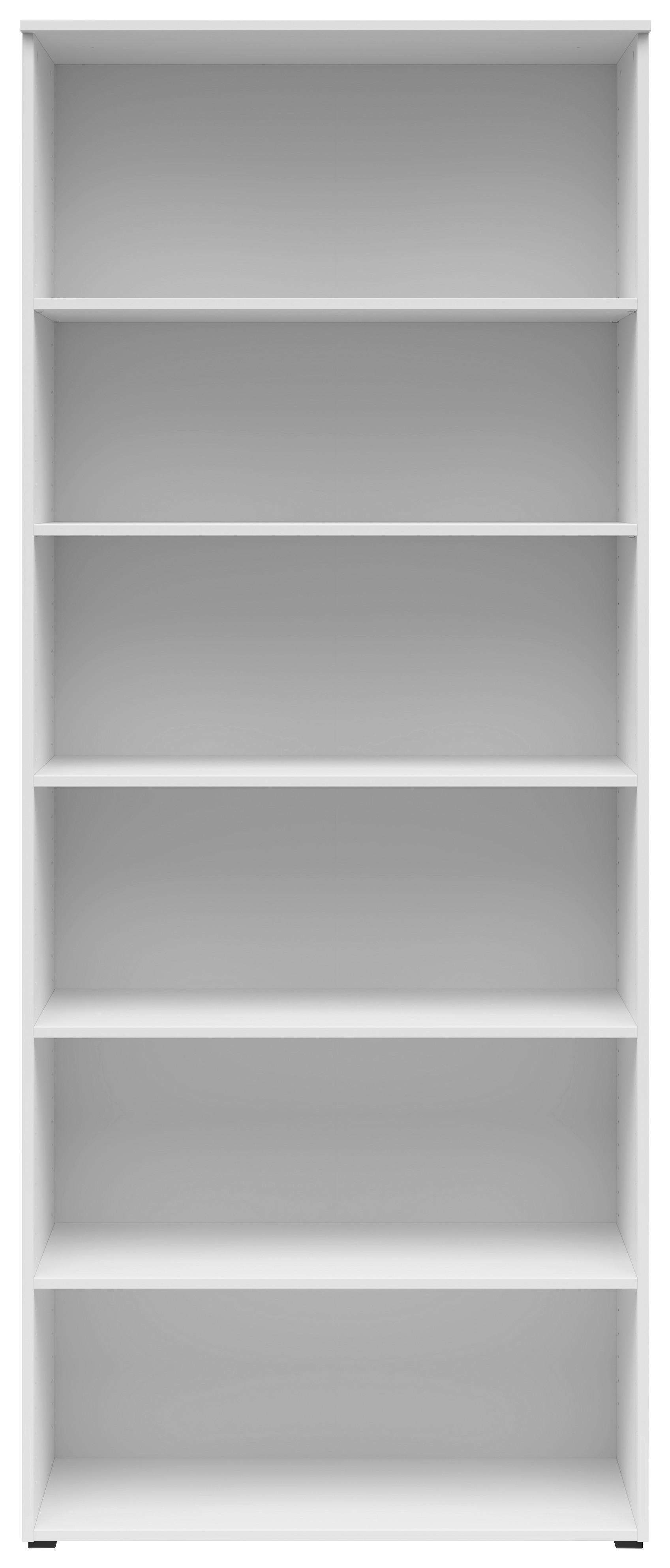 Regál Cabinet š: 80 cm - bílá/antracitová, Moderní, kompozitní dřevo/plast (80/195/40cm)