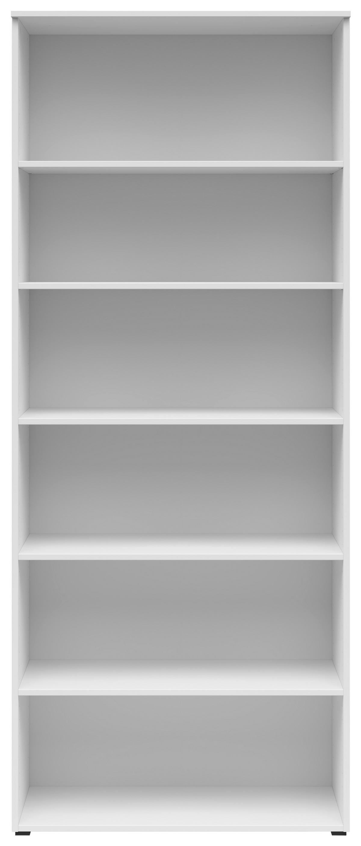 Regál MULTISTAURAUM š: 80 cm - bílá/antracitová, Moderní, kompozitní dřevo/plast (80/195/40cm)
