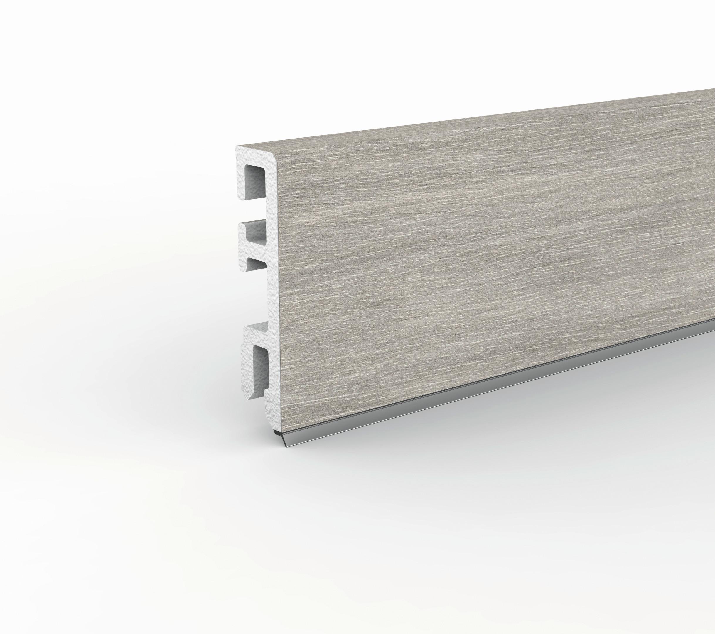 Sockelleiste Doellken Cubica60 Hexenberg - Graubraun, Basics, Kunststoff (250/1.3/6cm)