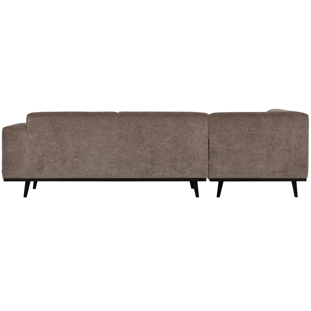 ECKSOFA Statement Taupe S: 210x274cm - Taupe/Schwarz, Design, Textil (210/274cm) - Livetastic